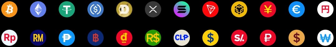 Currencies listed by 2UP